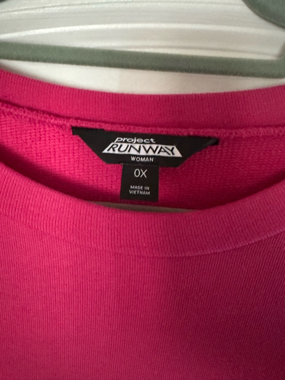 project RUNWAY Crewneck Ruffle Sweatshirt - Bright Pink - Picture 3 of 6